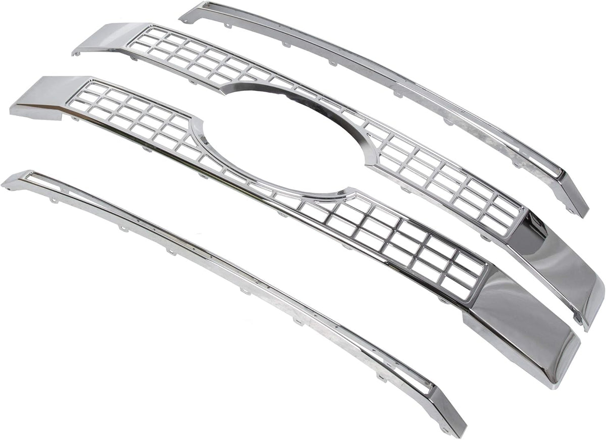 Chrome Front Hood Bumper Grille 4PCS J8184