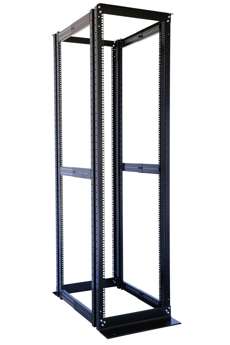 42U 4 Post Open Frame Server Rack Enclosure with One Shelf W55217