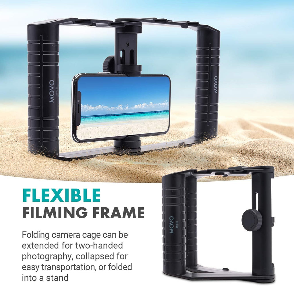 Smartphone Tripod Mount Vlogging Kit Folding Cage Pack of 2 G9115
