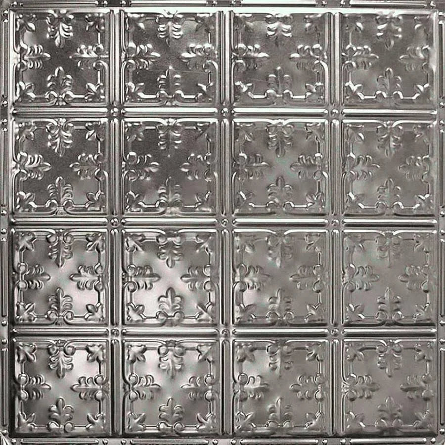 24-in x 24-in 5-Pack Stainless Steel Metal Ceiling Tiles P2557
