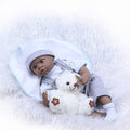 African American Reborn Baby Dolls 55cm Dark Skin Lifelike Newborn Dolls Twins L2001