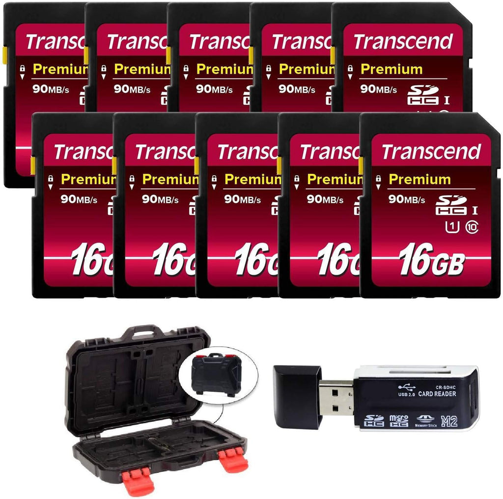 16GB SDHC Class10 UHS-I 400X SD Flash Memory Card 10-Pack C383