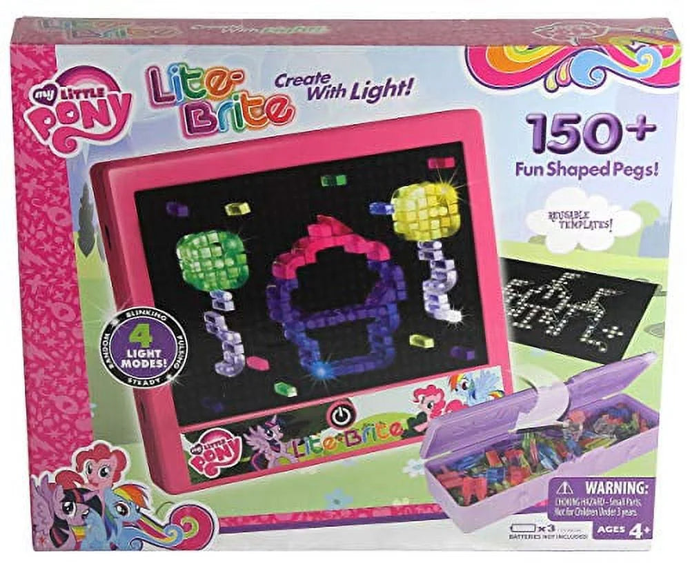 My Little Pony Edition with 150+ Colored Pegs and 4 Light Effects C81946
