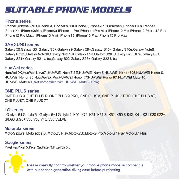 Waterproof Protective Case for Phones Up to 6.9 Inch Z456
