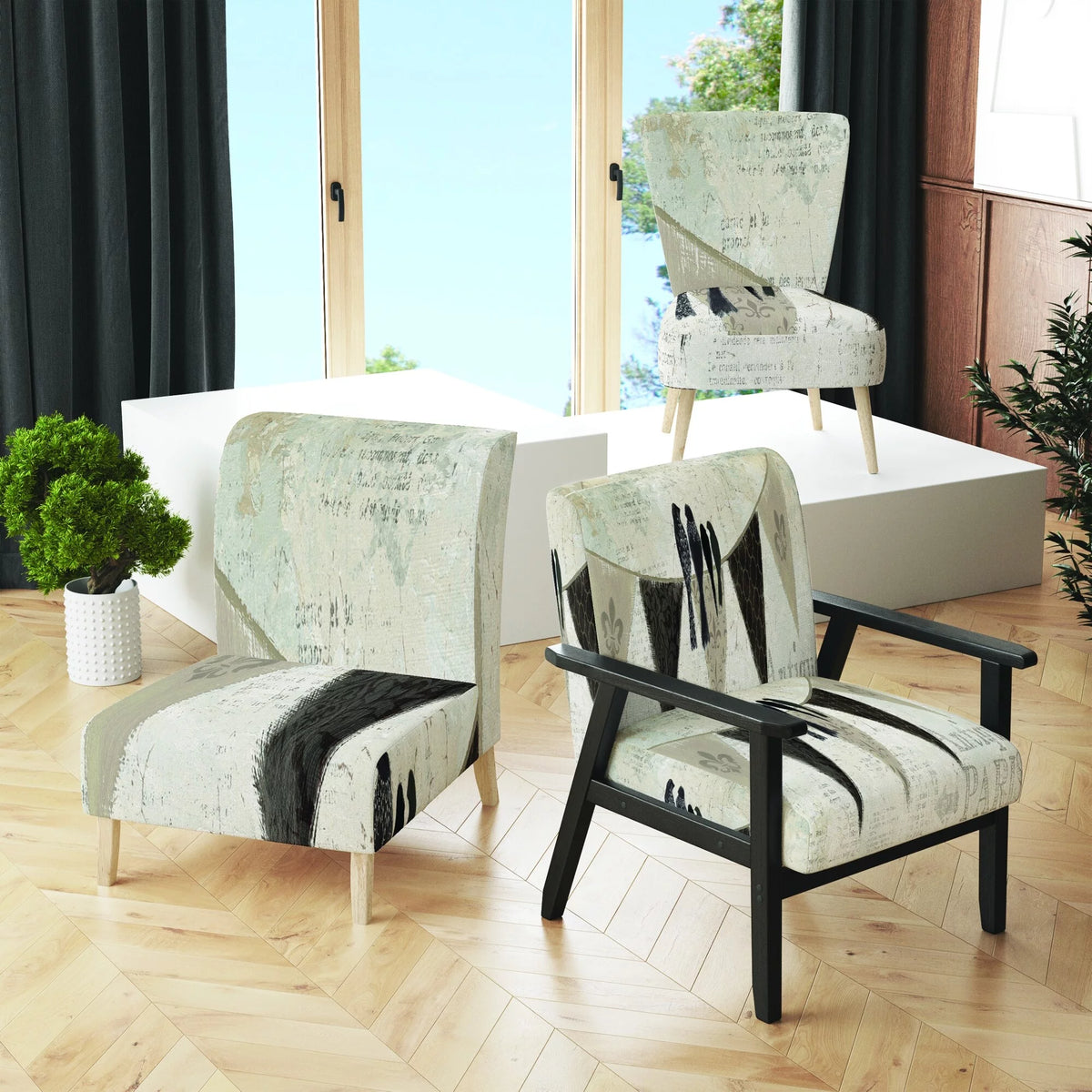 Upholstered Accent Chair Y69909