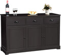 White Sideboard with 2 Cabinets and 3 Drawers W640187