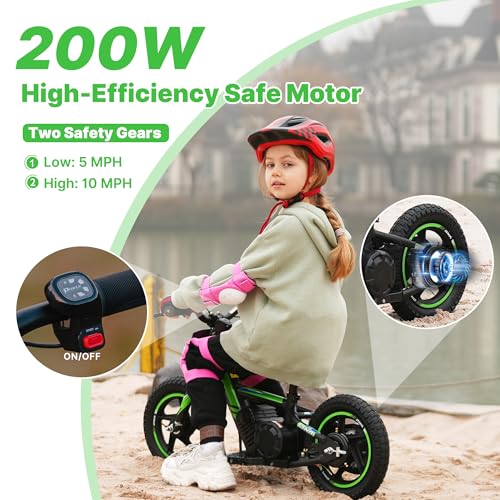Lightweight 340W Electric Dirt Bike 24V 16-Inch Off-Road Tires P3657