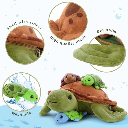 23" 5-in-1 Shark Stuffed Animal Plush Set D79279