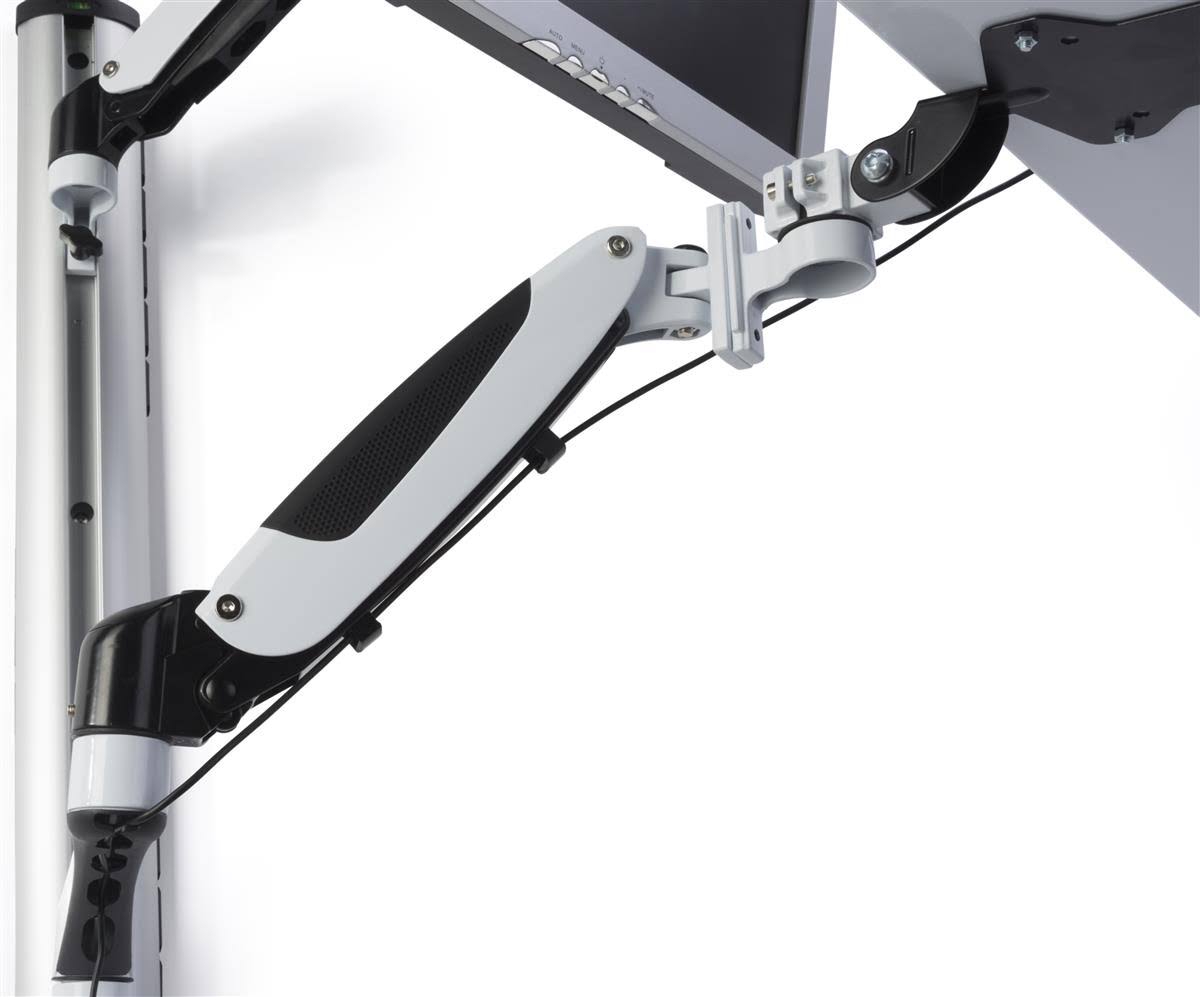 Aluminum Adjustable Height Monitor Desk Mount Stands H662