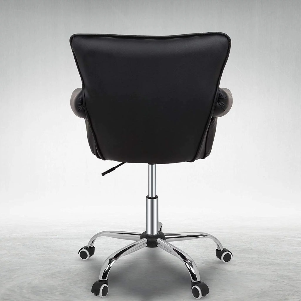 Black Adjustable Height Tufting Vanity Chair J8845