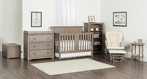 3 Drawer Dresser with Removable Changing Table Topper (Cool Gray) C127662