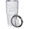 White Glitter 30 oz Stainless Steel Vacuum Insulated Tumbler D197011
