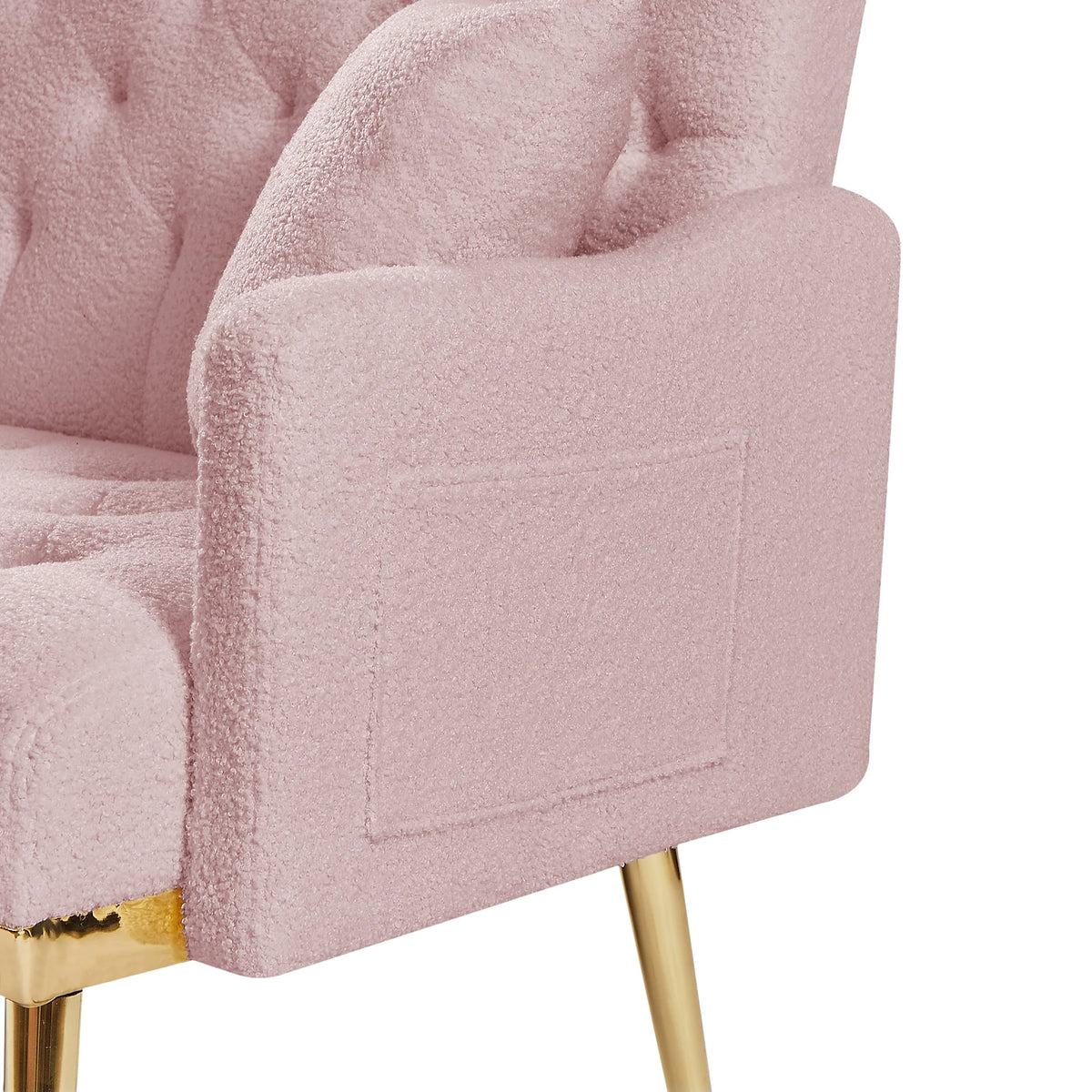 PINK TEDDY FABRIC 2 SEATER SOFA W7008