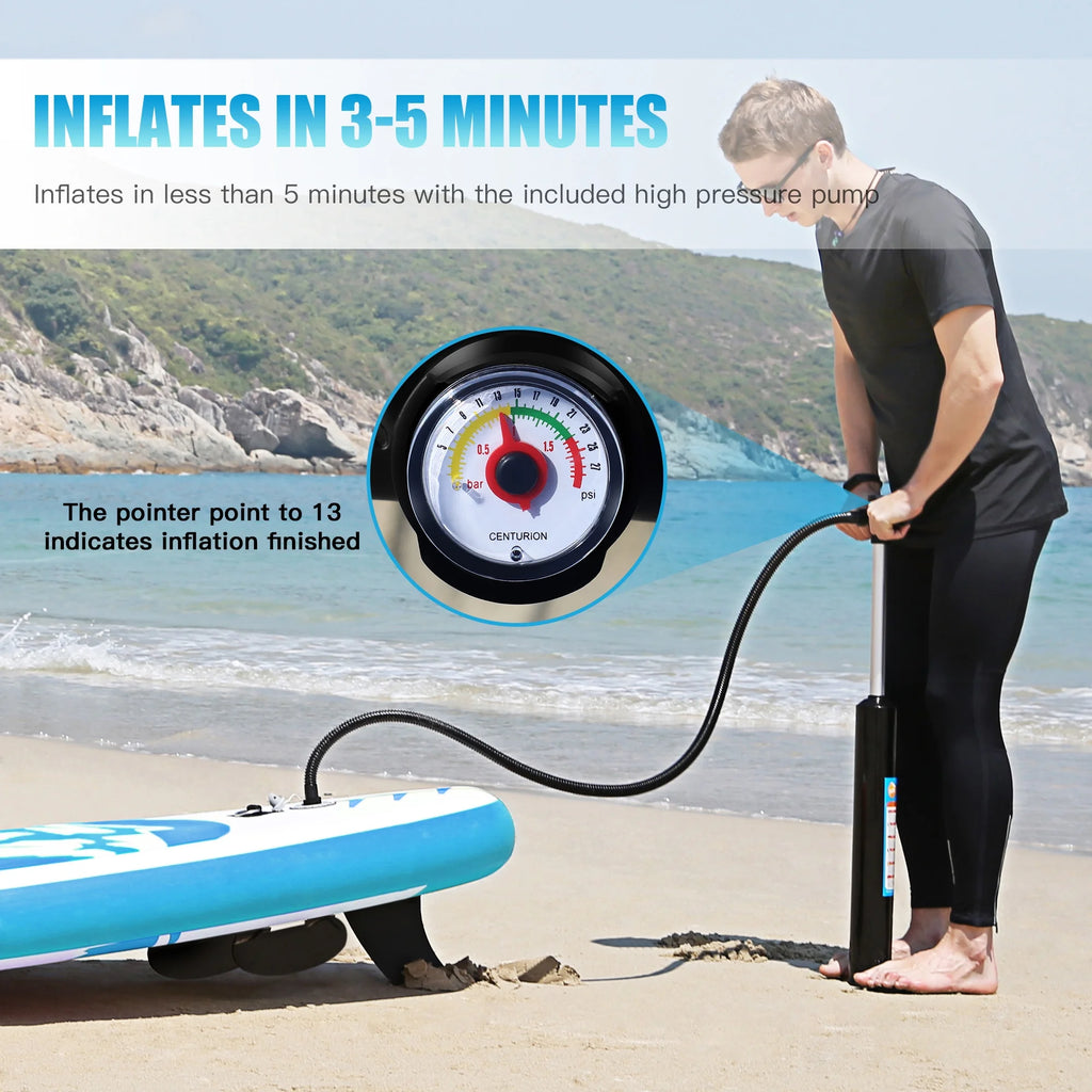 10' Inflatable Stand Up Paddle Board with Adjustable Paddle, Pump & Carrying Backpack B138