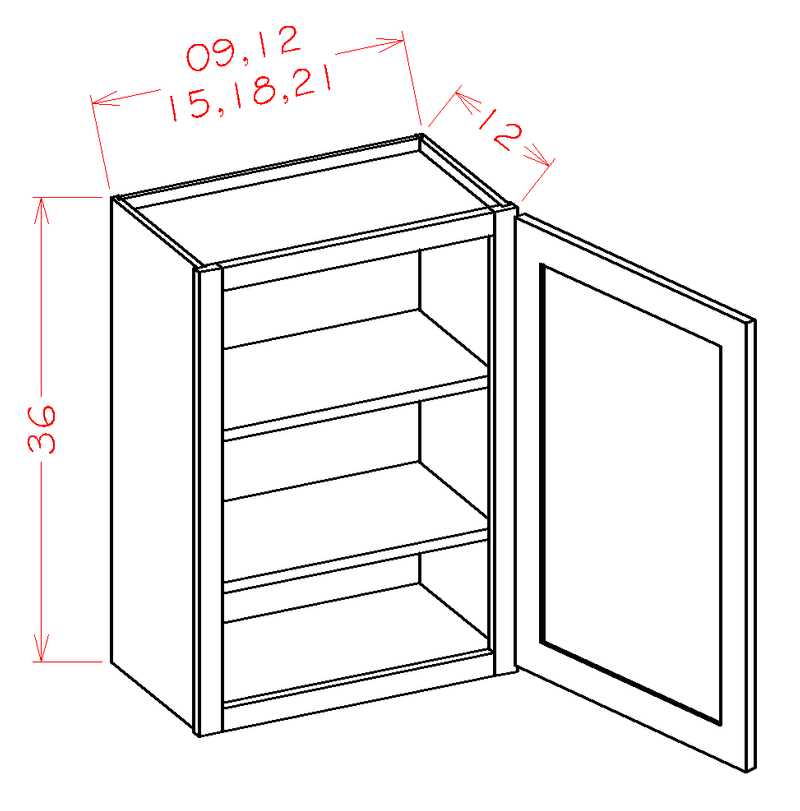 Grey High-Density Fiberboard Wall Cabinet S168