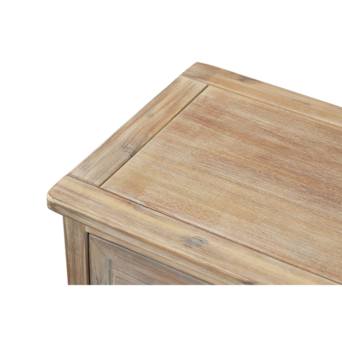 Rustic Storage Cabinet with 2 Drawers and 4 Fabric Basket N849955