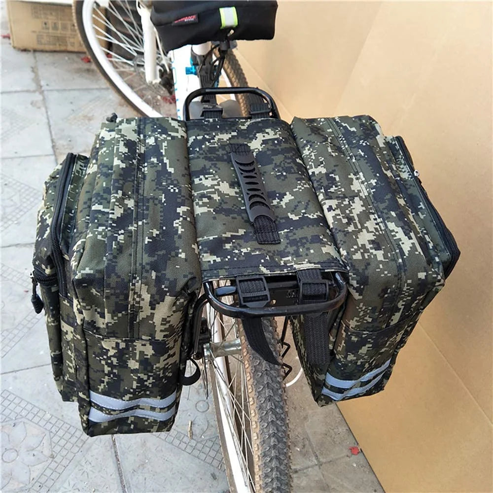 Rear Seat Bag Cycling Bike Rack Double Pannier Bag Q4894