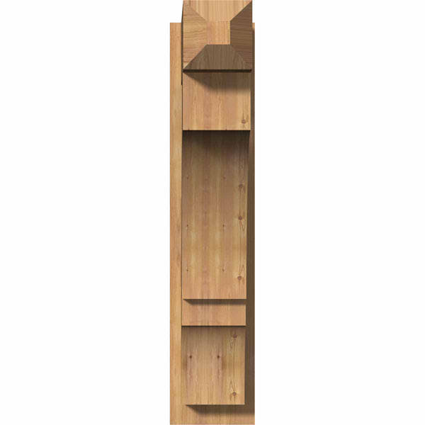 7 1/2x22W x 24x22D x 36x22H Smooth Craftsman Outlooker, Western Red Cedar U3303