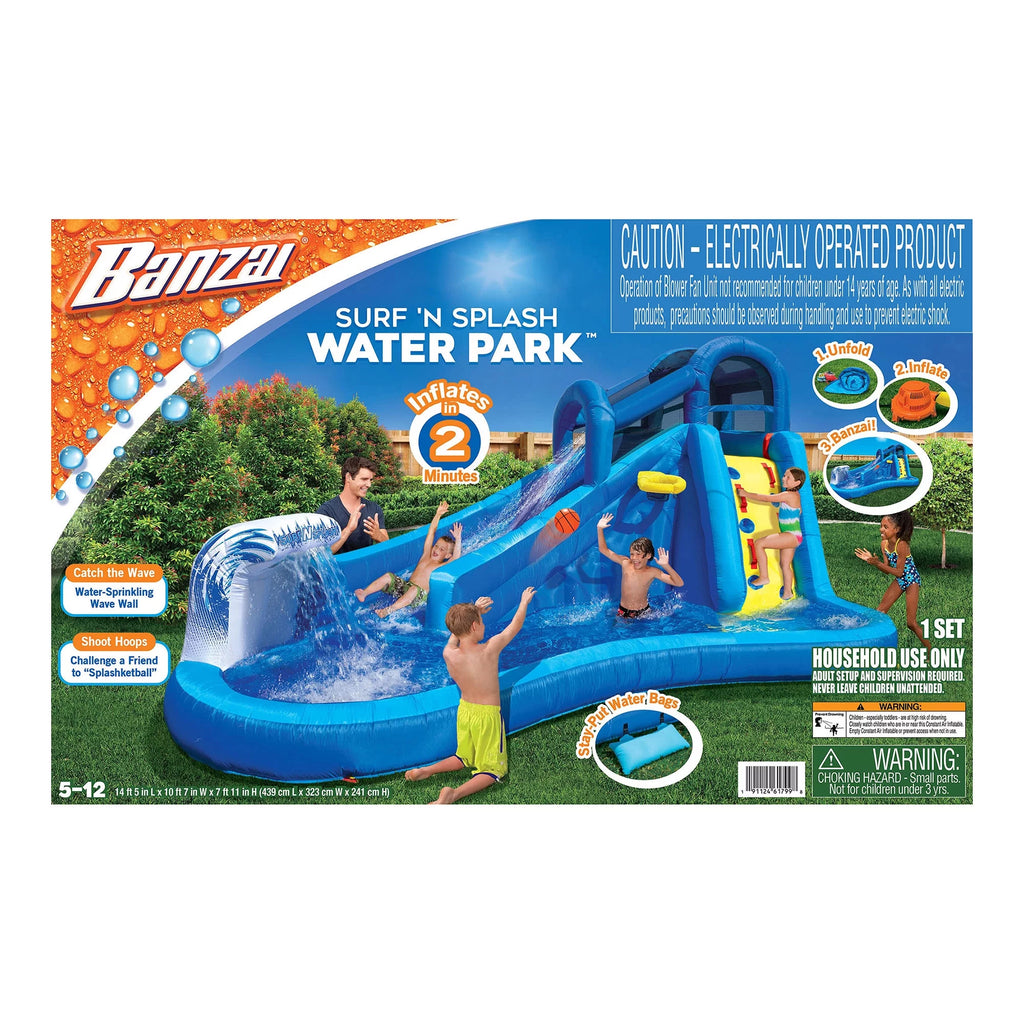 14 ft 5 in Inflatable Water Slide Splash Toy C838157