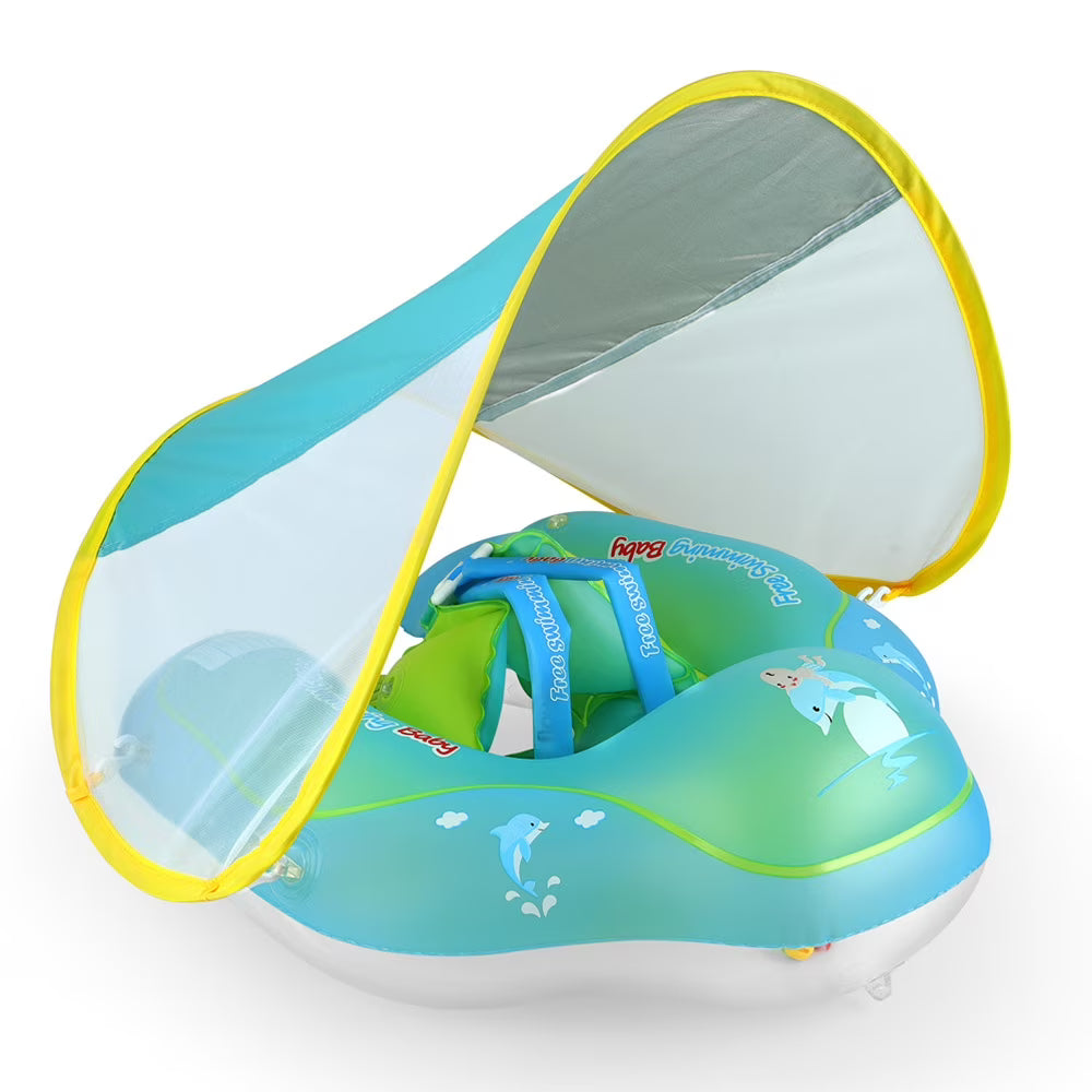 Inflatable Baby Swim Ring with Removable Canopy E804
