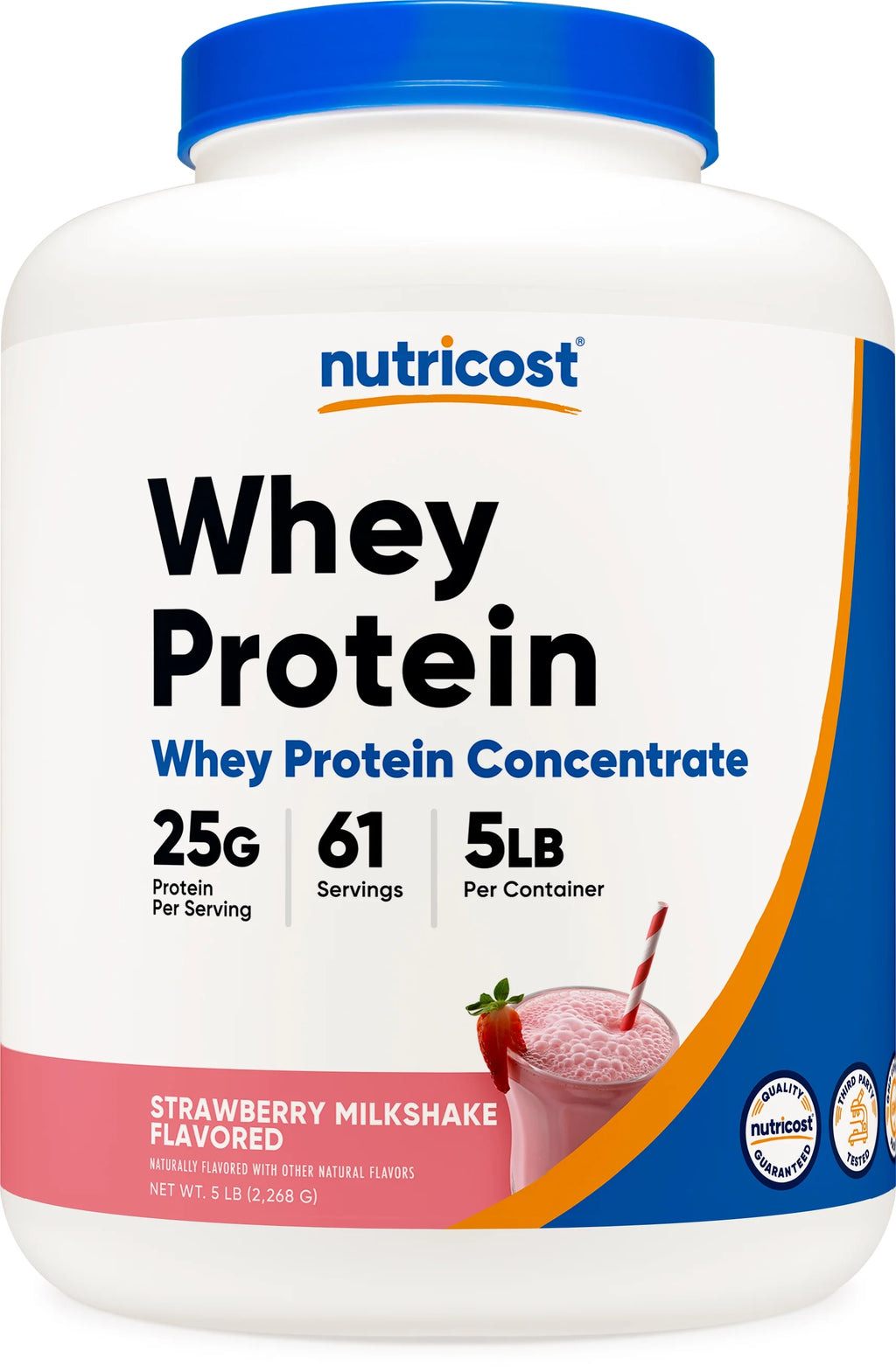 Whey Protein Concentrate Strawberry Milkshake 5LBS W578210