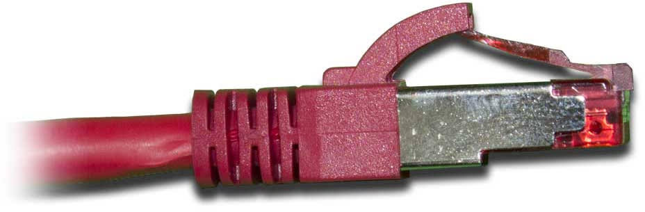 Cat6a SSTP LSZH Ethernet Cables, 1 ft Red (25 Pack) I223229
