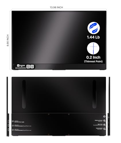 15.6 Inch FHD IPS Portable Monitor with Adjustable Stand U48451