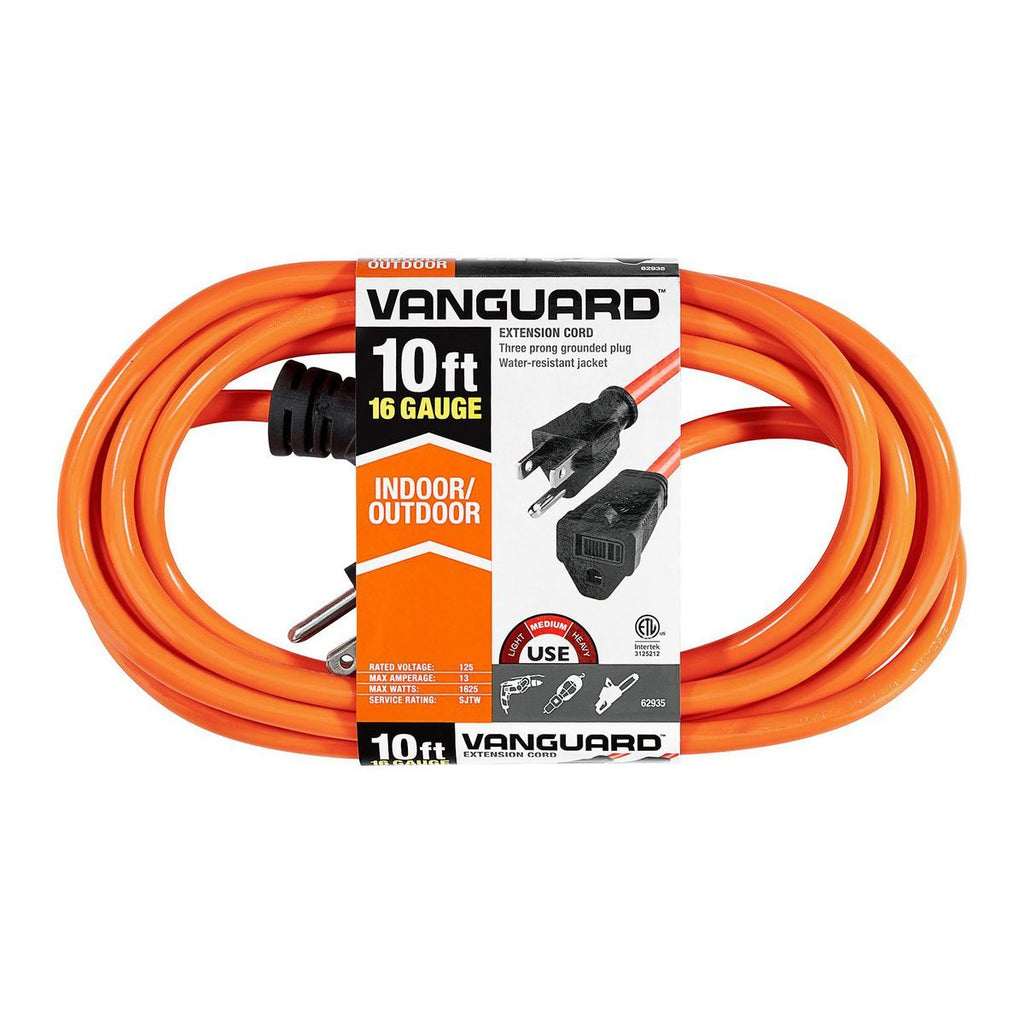 Orange 10 ft. Indoor/Outdoor Extension Cord O9131