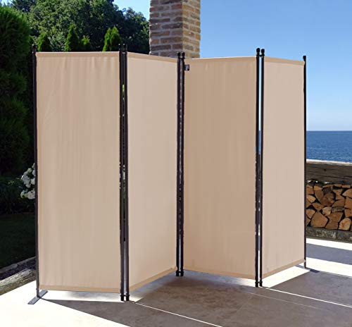 Black 3-Panel Folding Room Divider W1701