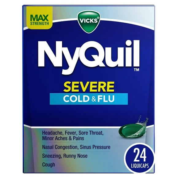 Nighttime Cold and Flu Medicine 24 Count F81360