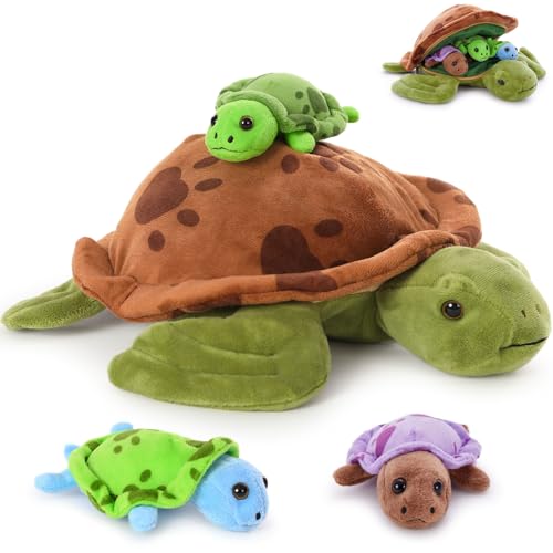23" 5-in-1 Shark Stuffed Animal Plush Set D79279