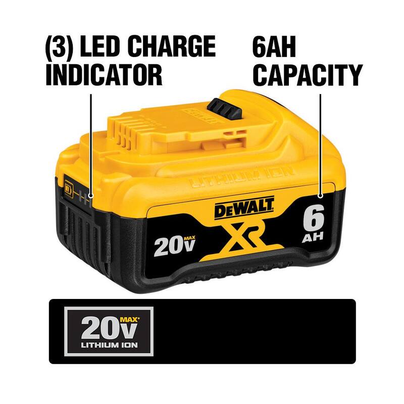 20V MAX XR Lithium-Ion 6.0Ah Battery 3 Pack F46959