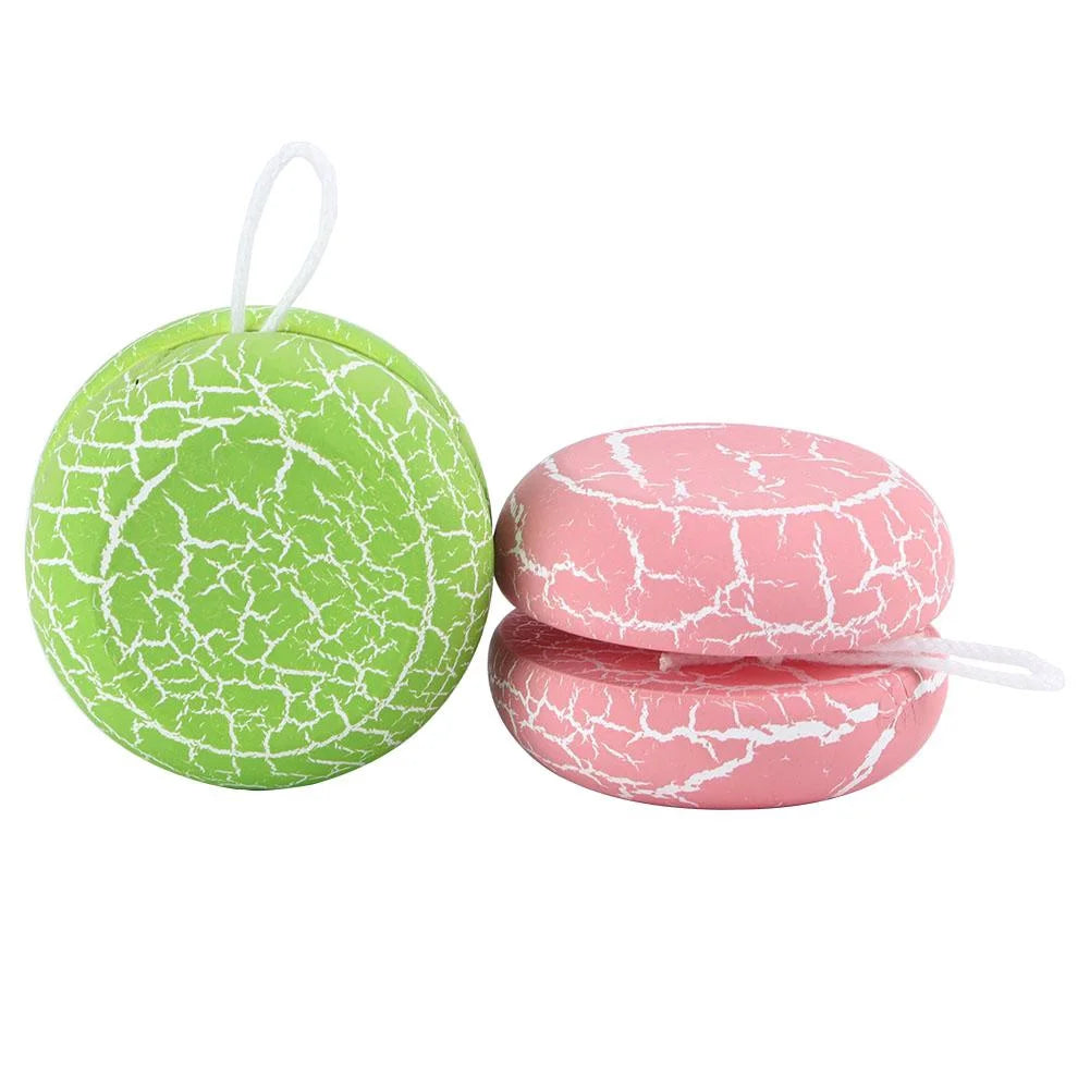 2 Pcs Wood Responsive Yo-Yo Toys K9572
