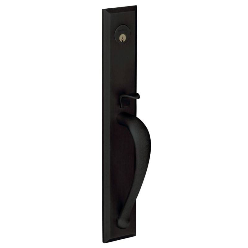 Satin Black Left Hand Dummy Entry Handleset D55912
