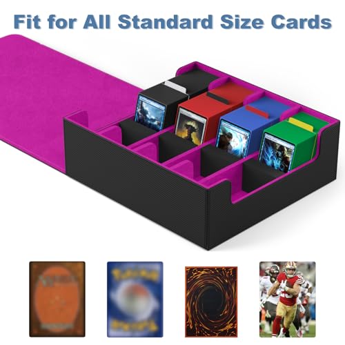 Card Deck Case with 10 Dividers and 3 Foam Stoppers S976