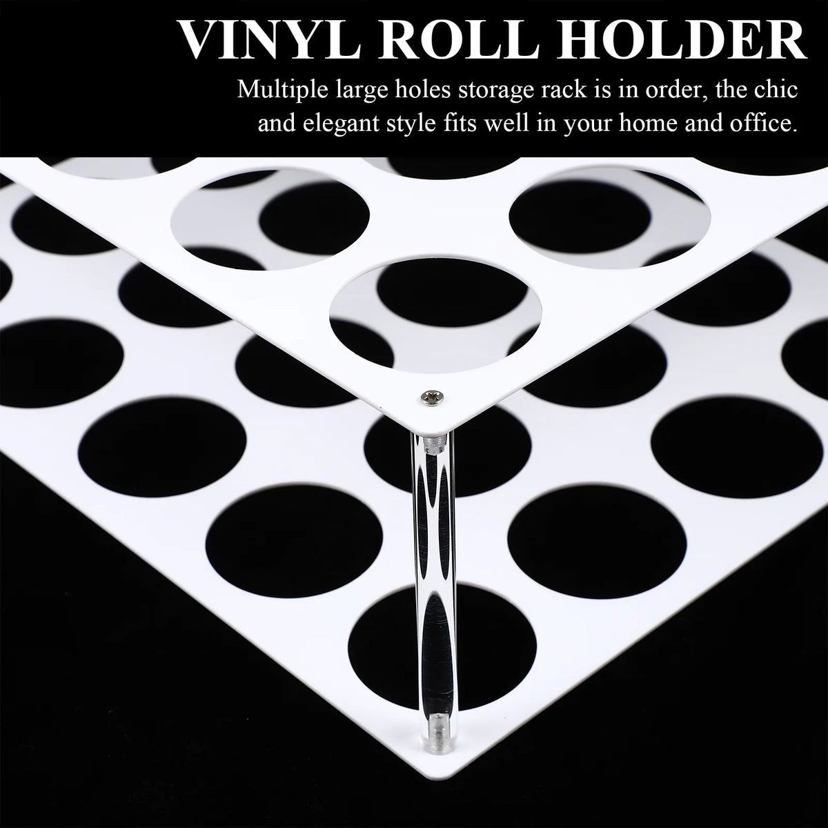 Vinyl Roll Rack Holder Storage Paper Organizer Stand Record Display Craft Tower Shelf Holes Dispenser Large Wrapping L360