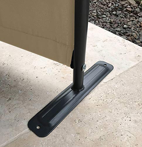 Black 3-Panel Folding Room Divider W1701