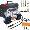 150Psi 12V Dual Cylinders Air Compressor Pump with Tire Repair Kit W420600