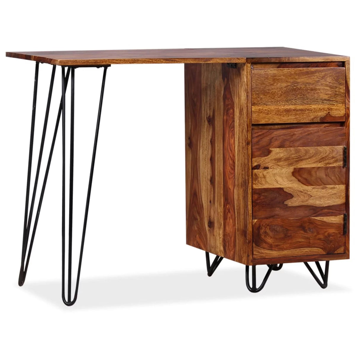 Writing Desk with 1 Drawer and 1 Cabinet Sheesham Wood B566703