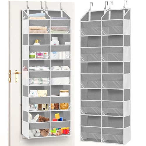 Light Grey 5-Tier Over The Door Hanging Storage Organizer I1457