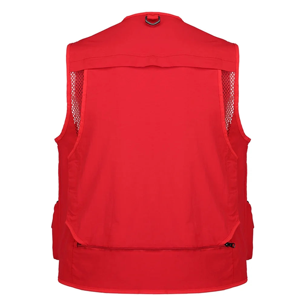 Fishing Photography Mesh Vest Multi Pockets Quick Dry T5038