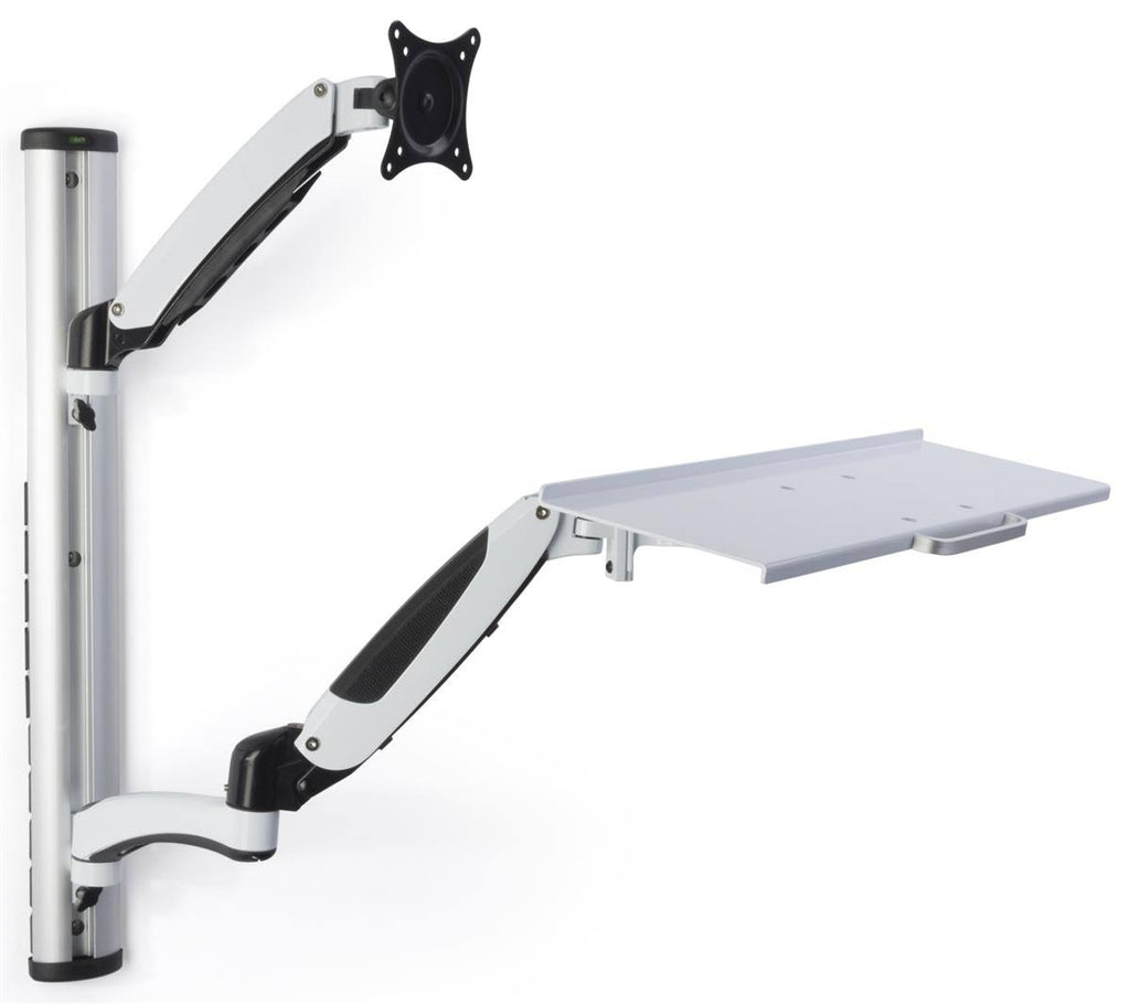 Aluminum Adjustable Height Monitor Desk Mount Stands H662