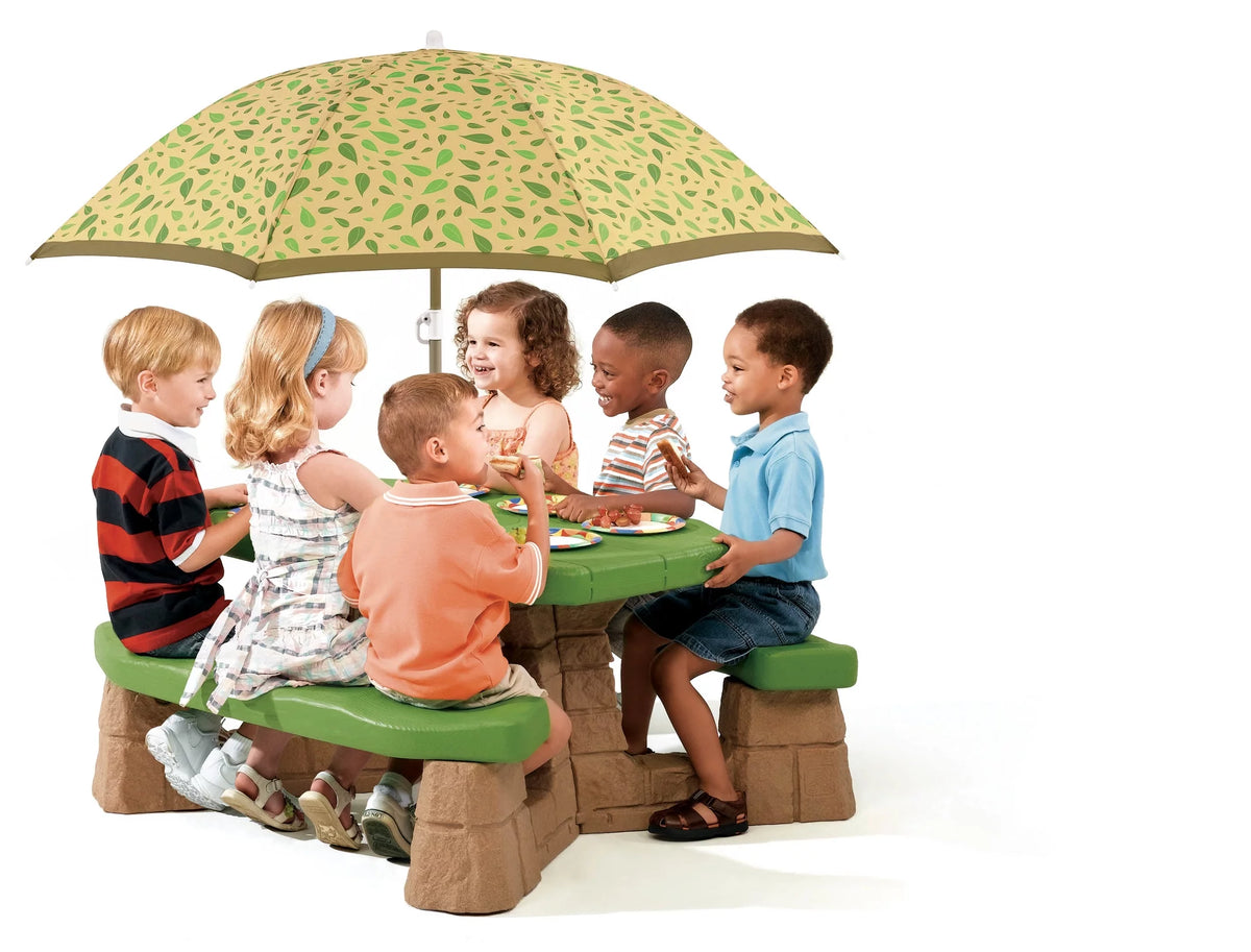 Kids Picnic Table with Umbrella P84559