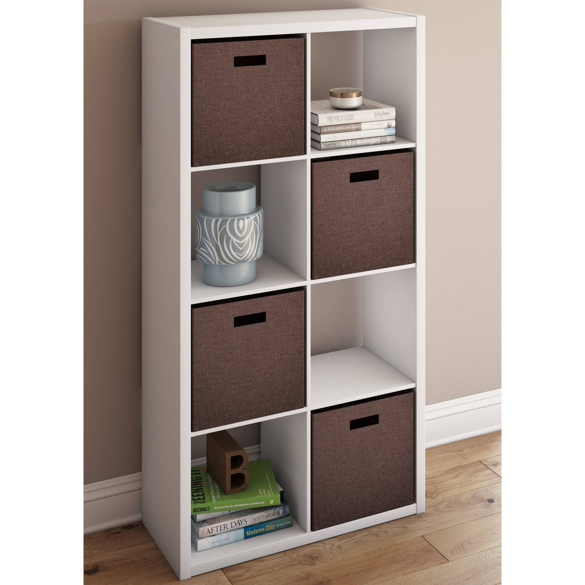 Brown Cube Bookcase E701
