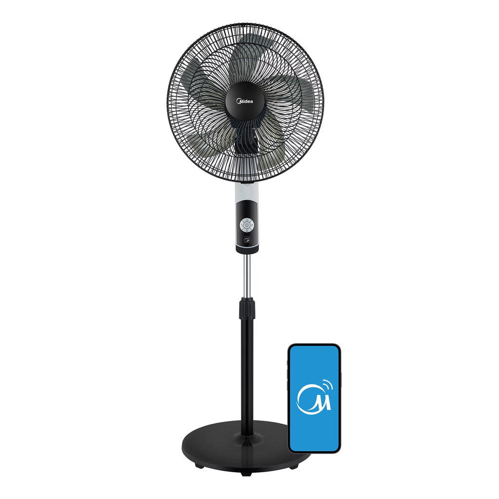 16-inch Smart Pedestal DC Fan with Wi-Fi, Black P436181