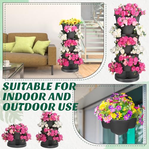 2 Pcs 7 Tier Stackable Planter U510194