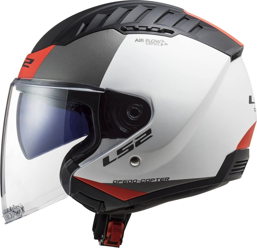 Matt White / Red Helmet Size XXL B50311