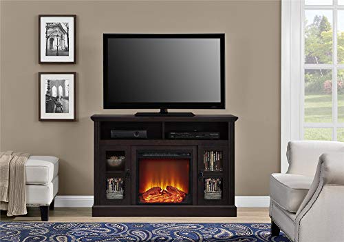 Dove Gray Fireplace TV Stand for TVs up to 50 Inch Z820