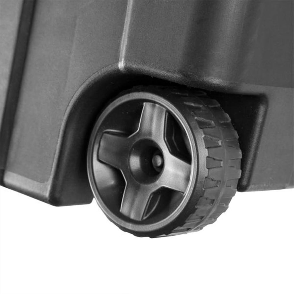 Black 8 Pack 40 Gallon Wheeled Storage Tote D2809