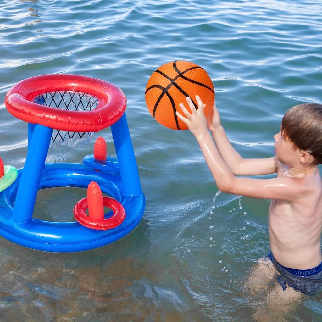 3 Packs 4.7 Inch Mini Inflatable Plastic Basketballs Toy N4520